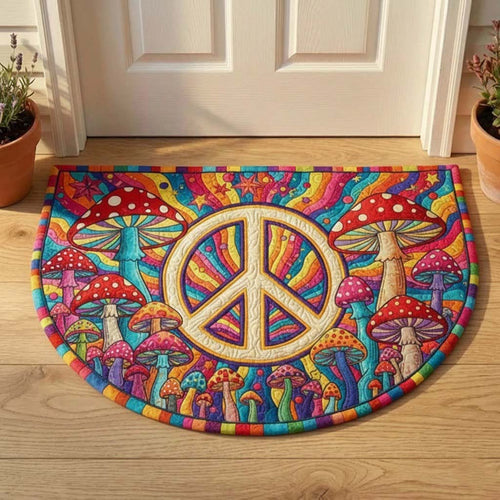 Peace Sign Quilted Welcome Mat GFTOTG3225
