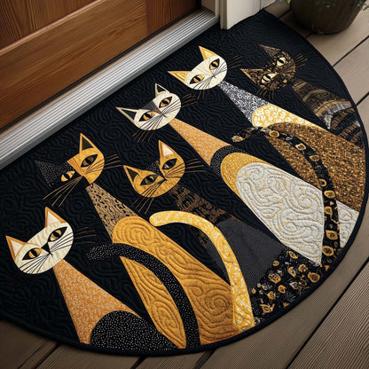 Mystic Black Cat Quilted Welcome Mat GFTOTG3227