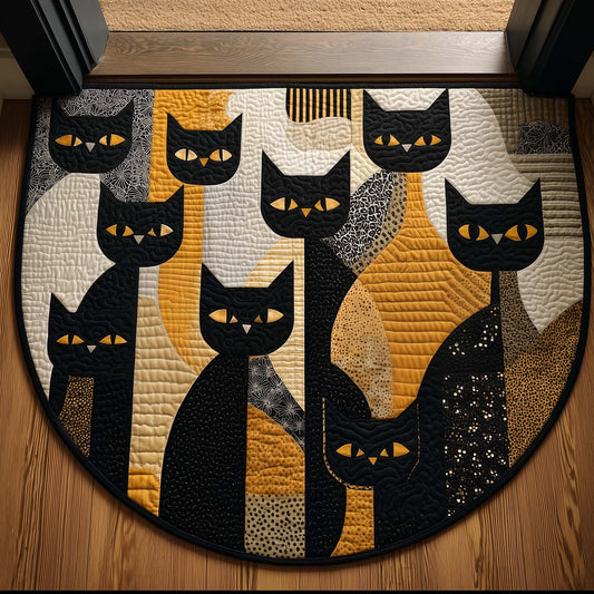 Mystic Black Cat Quilted Welcome Mat GFTOTG3228