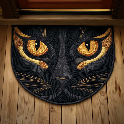 Mystic Black Cat Quilted Welcome Mat GFTOTG3229