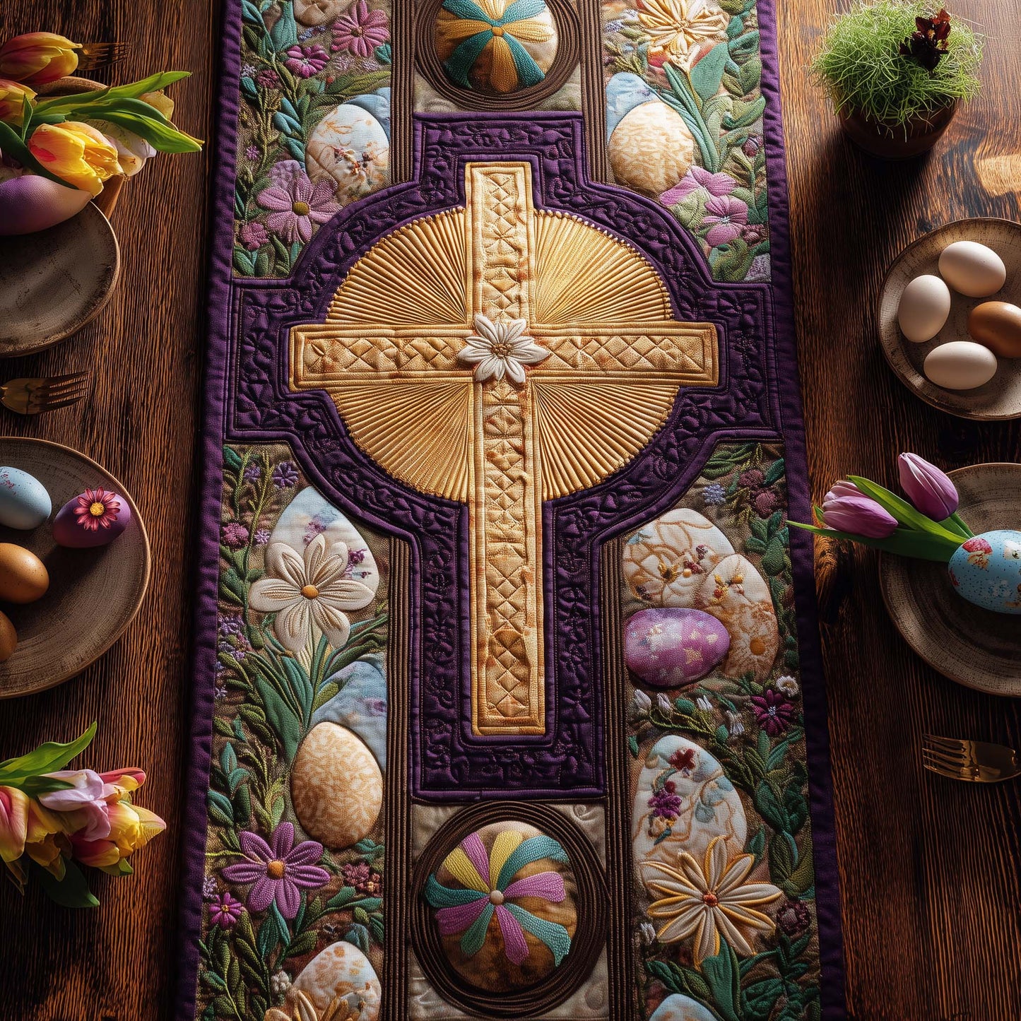 Easter Serenity Quilted Table Runner GFTOTG3272