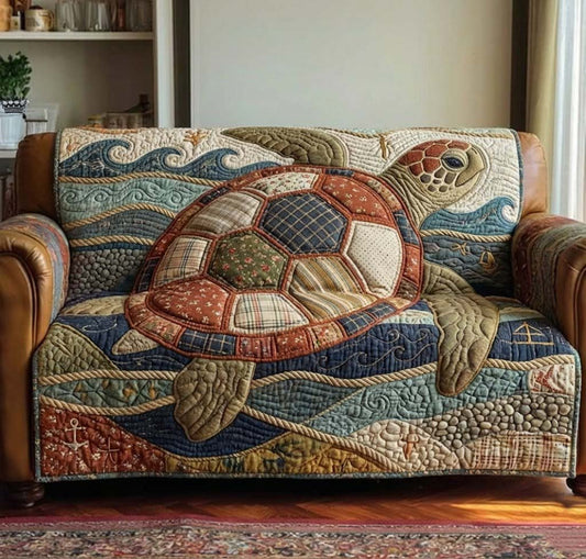 Turtle Drift Quilted Sofa Cover GFTOTG3277