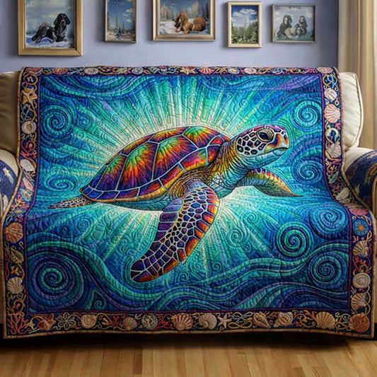 Turtle Drift Quilted Sofa Cover GFTOTG3278