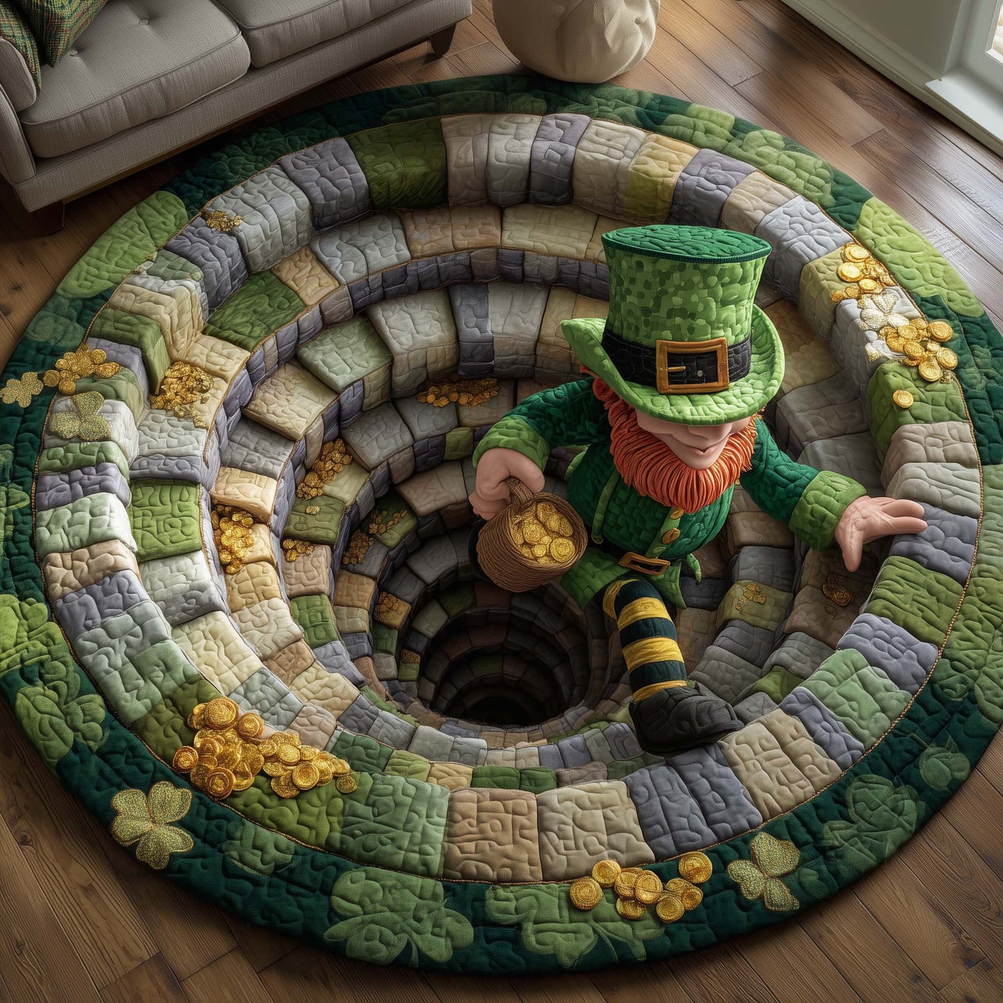 Irish Blessing Quilted Round Mat GFTOTG3292