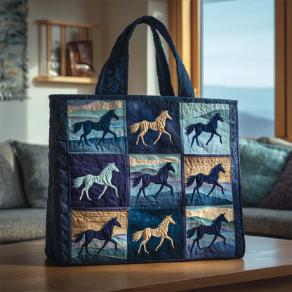Galloping Horses Quilted Tote Bag GFTOTG3316