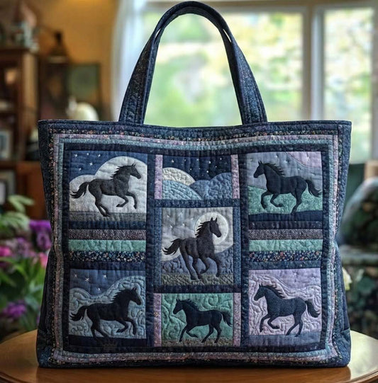 Galloping Horses Quilted Tote Bag GFTOTG3317