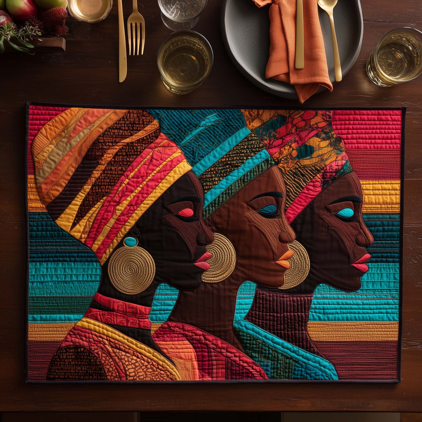 Melanin Queens Quilted Place Mat GFTOTG3327