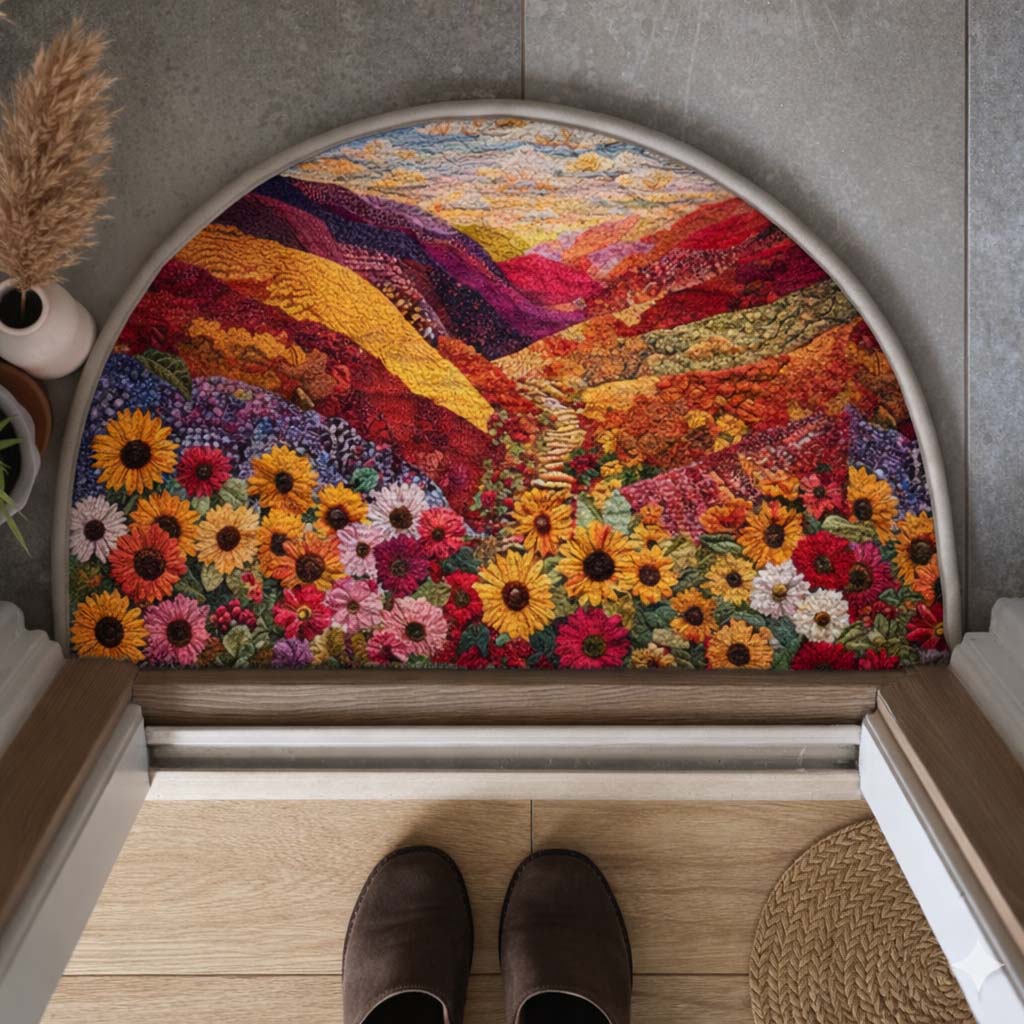 Floral Bloom Quilted Welcome Mat GFTOTG3332