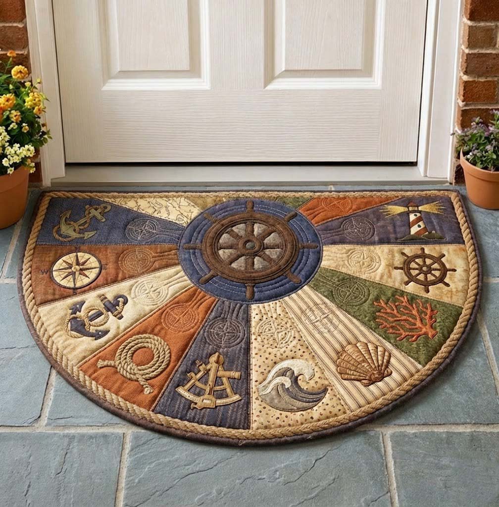 Ocean Breeze Quilted Welcome Mat GFTOTG3364