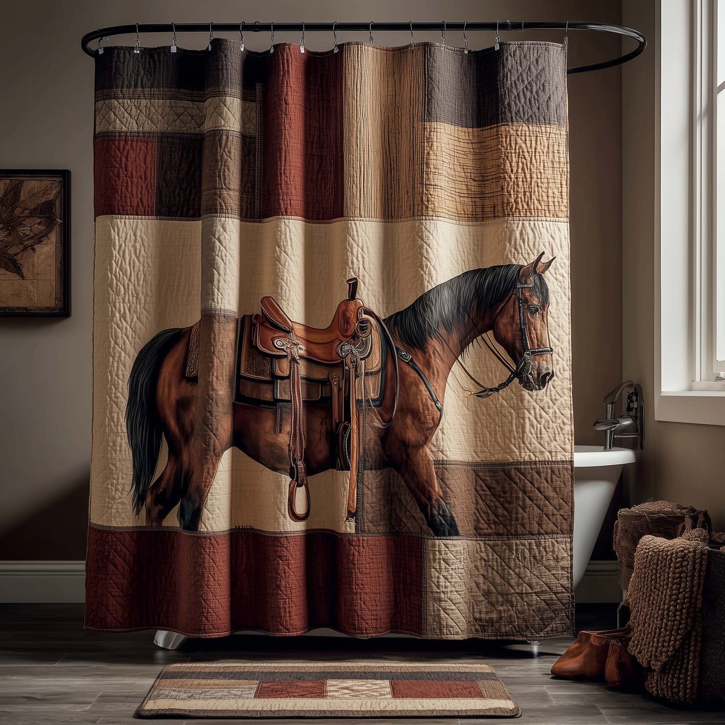 Prairie Horse Shower Curtain GFTOTG3396