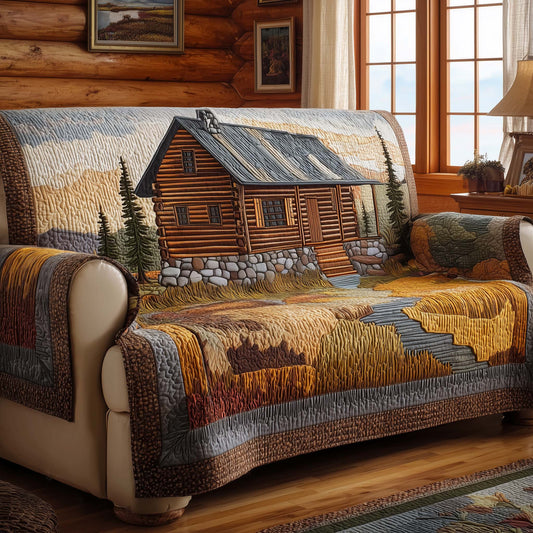 Log Cabin Quilted Sofa Cover GFTOTG3426