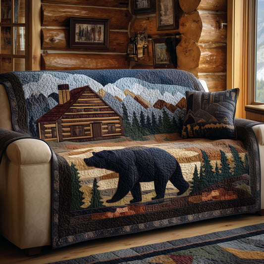 Log Cabin Quilted Sofa Cover GFTOTG3427
