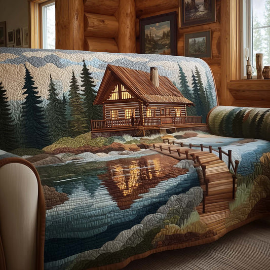 Log Cabin Quilted Sofa Cover GFTOTG3428