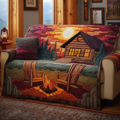 Log Cabin Quilted Sofa Cover GFTOTG3429