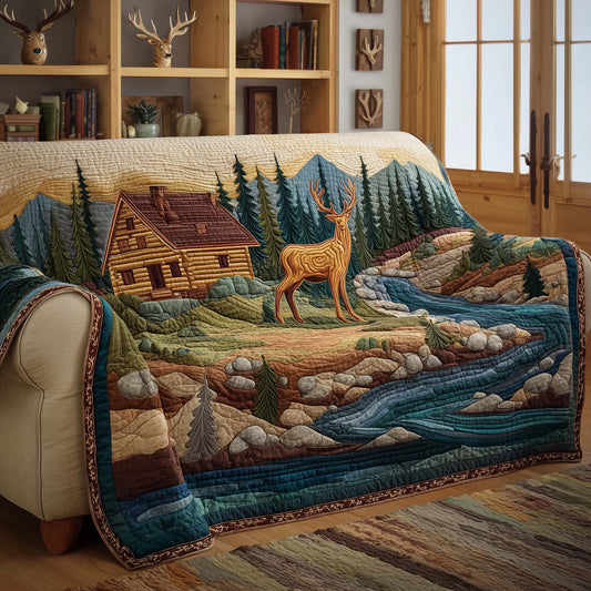 Log Cabin Quilted Sofa Cover GFTOTG3430
