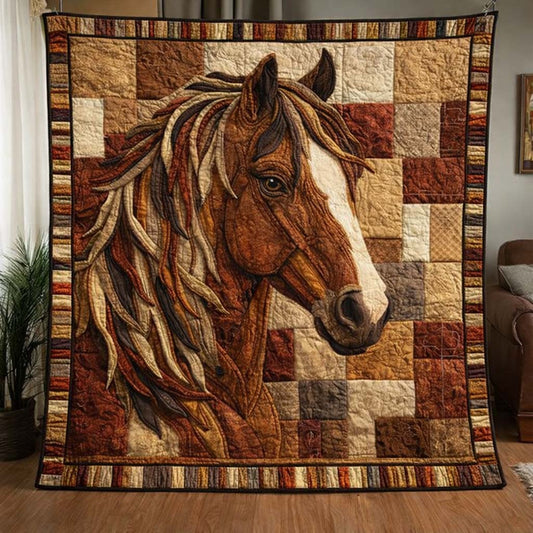 Golden Stallion Quilted Blanket GFTOTG3515
