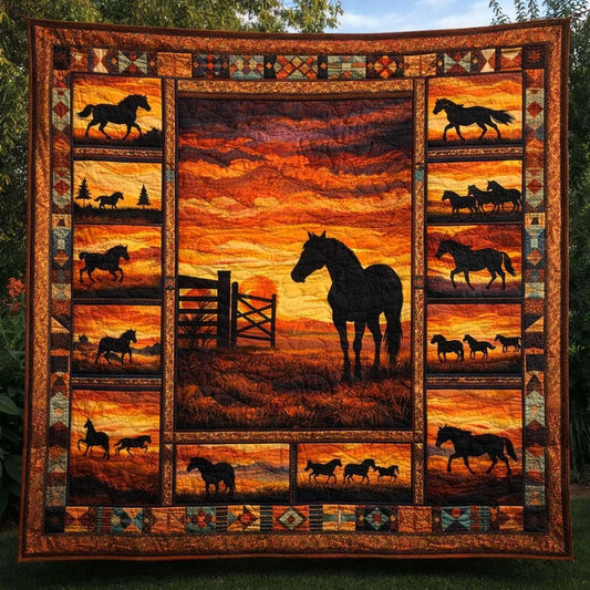 Sunset Rider Quilted Blanket GFTOTG3519