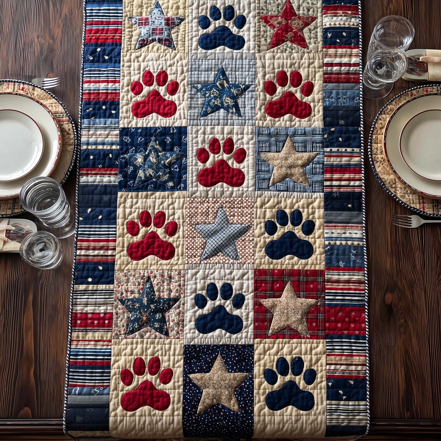 Freedom Valor Heritage Quilted Table Runner GFTOTG3532