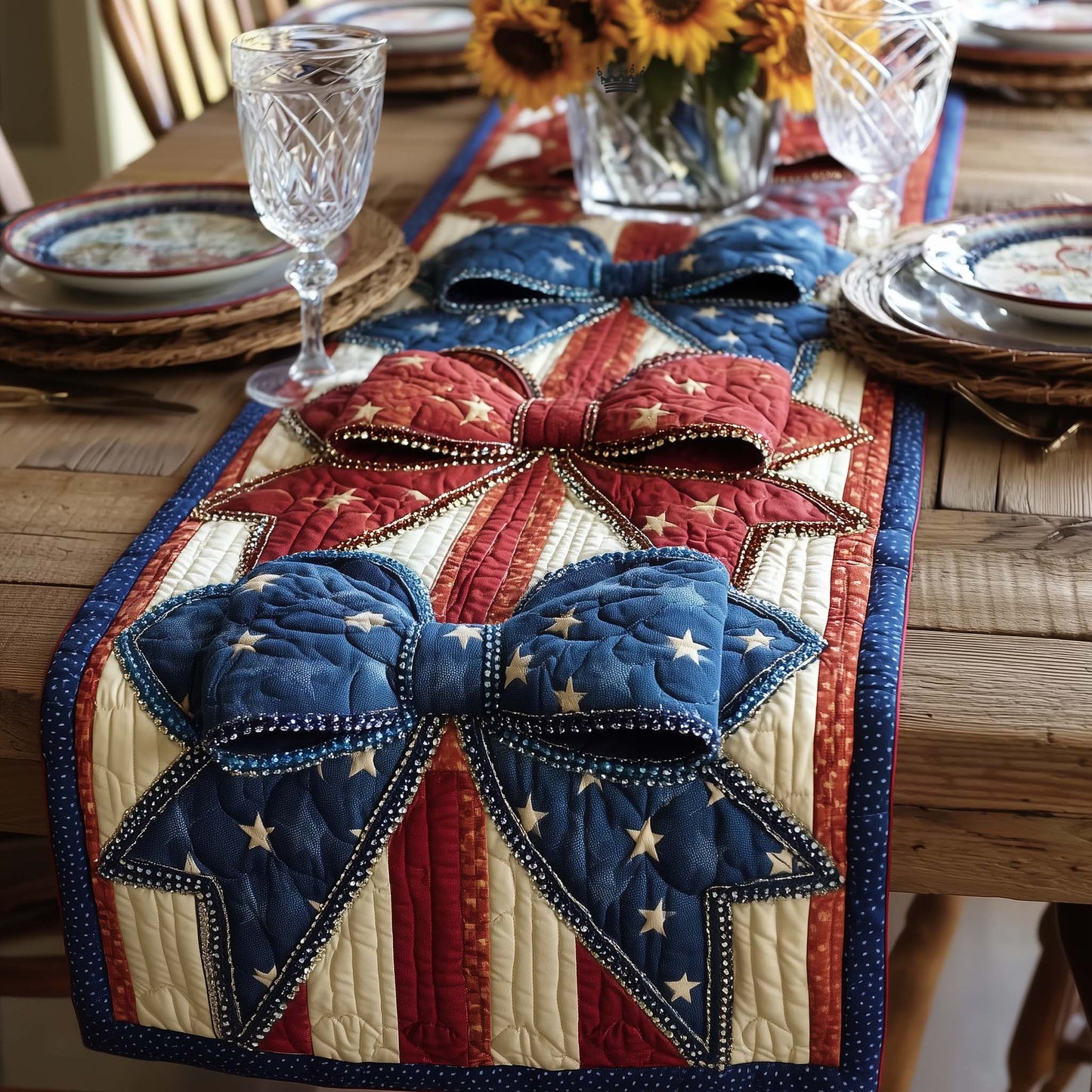 Freedom Valor Heritage Quilted Table Runner GFTOTG3540