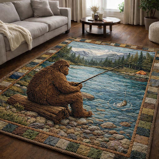 Fishing Sasquatch Area Rug GFTOTG3605
