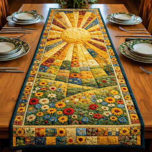 Floral Sunburst Quilted Table Runner GFTOTG3623