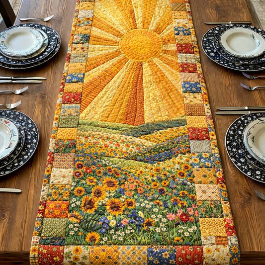 Floral Sunburst Quilted Table Runner GFTOTG3624