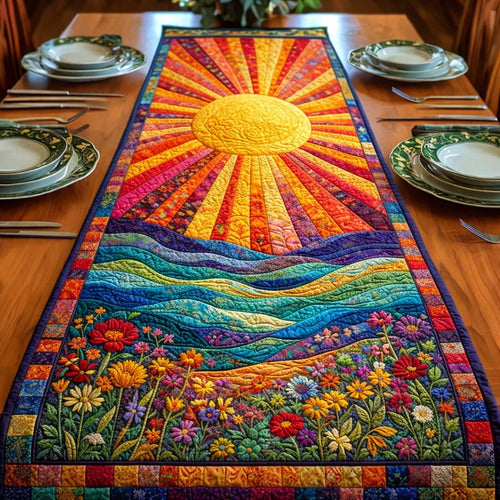 Floral Sunburst Quilted Table Runner GFTOTG3625