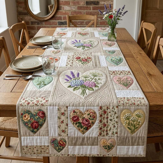 Flower Patchwork Quilted Table Runner GFTOTG3635C1