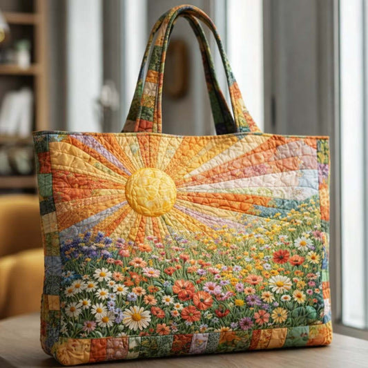 Floral Sunburst Quilted Tote Bag GFTOTG3641