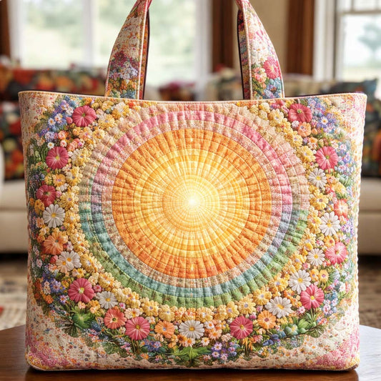 Floral Sunburst Quilted Tote Bag GFTOTG3642