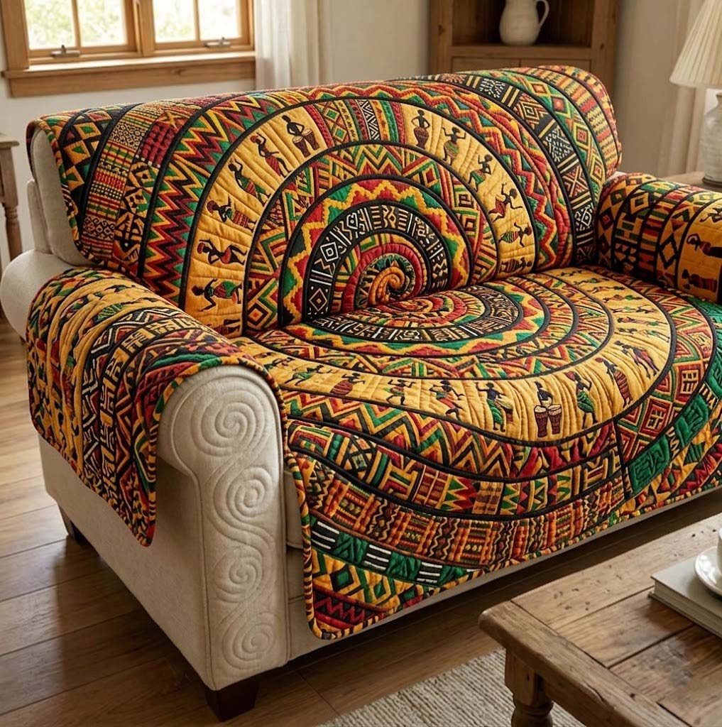 Tribal Echo Quilted Sofa Cover GFTOTG3666