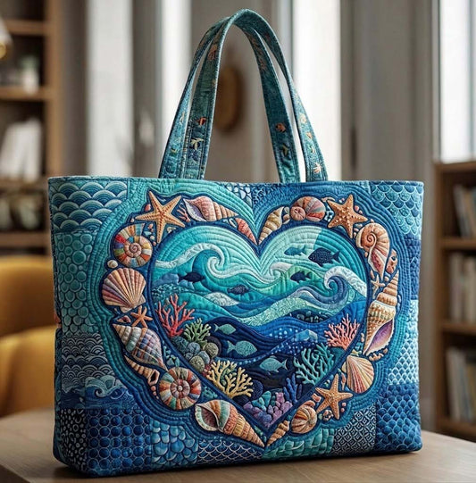 Ocean Harmony Quilted Tote Bag GFTOTG3669
