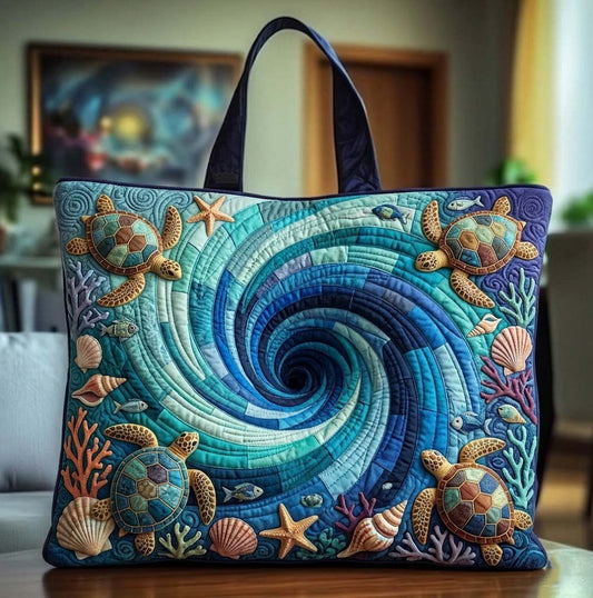 Ocean Harmony Quilted Tote Bag GFTOTG3670