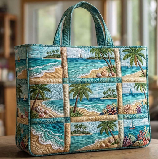 Ocean Harmony Quilted Tote Bag GFTOTG3671