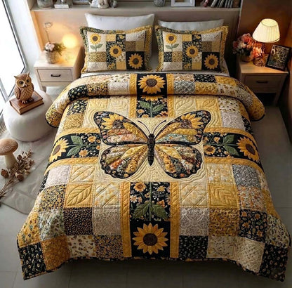 Amber Wings 3-Piece Quilted Bedding Set GFTOTG3710