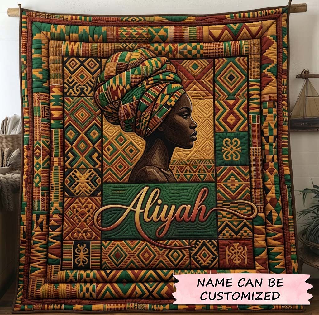 Melanin Queen Quilted Blanket QTCUZ GFTOTG3817