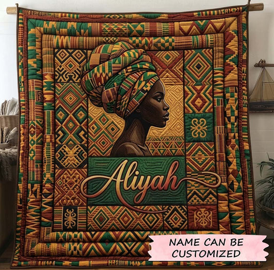 Melanin Queen Quilted Blanket QTCUZ GFTOTG3817