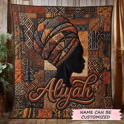 Melanin Queen Quilted Blanket QTCUZ GFTOTG3819