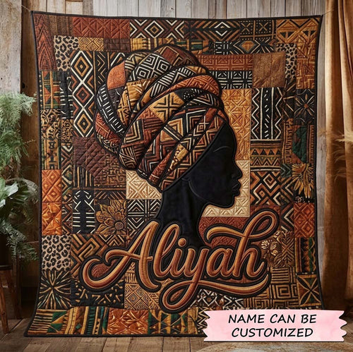 Melanin Queen Quilted Blanket QTCUZ GFTOTG3819