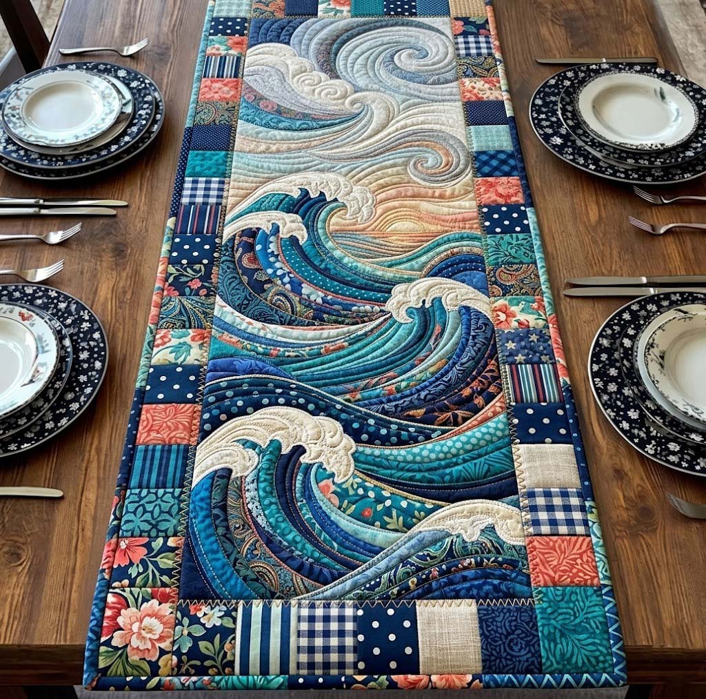 Ocean Breeze Quilted Table Runner GFTOTG3834