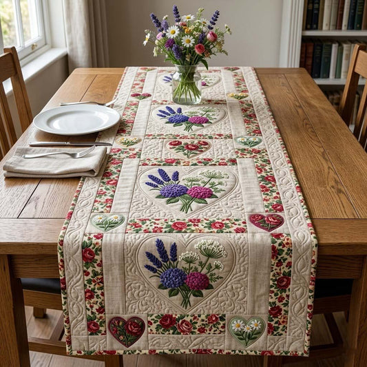 Flower Patchwork Quilted Table Runner GFTOTG3891