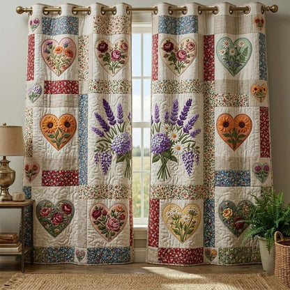 Flower Patchwork Quilted Curtains GFTOTG3896