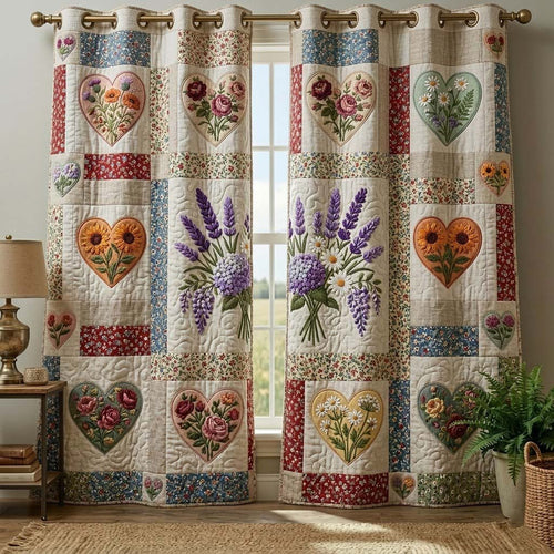 Flower Patchwork Quilted Curtains GFTOTG3896