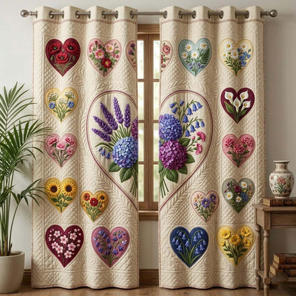 Flower Patchwork Quilted Curtains GFTOTG3900
