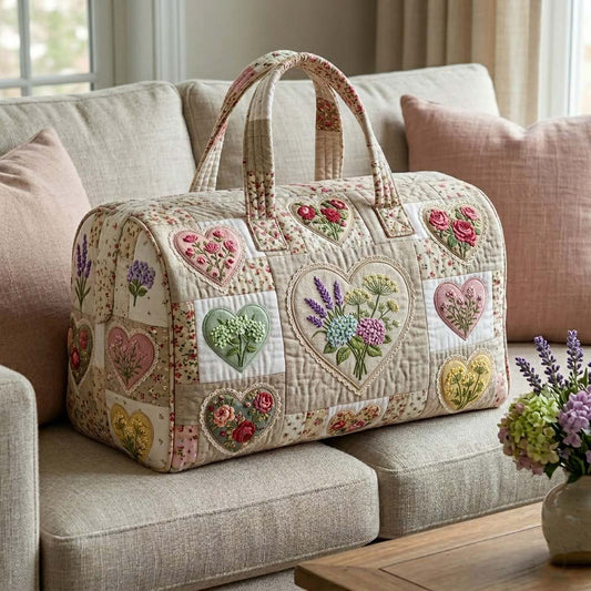 Flower Patchwork Quilted Duffle Bag GFTOTG3916