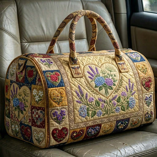 Flower Patchwork Quilted Duffle Bag GFTOTG3918