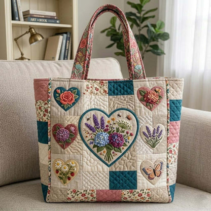 Flower Patchwork Quilted Tote Bag GFTOTG3920