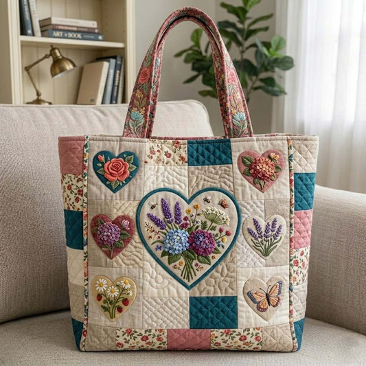 Flower Patchwork Quilted Tote Bag GFTOTG3920