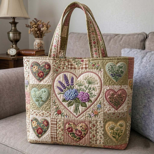 Flower Patchwork Quilted Tote Bag GFTOTG3921
