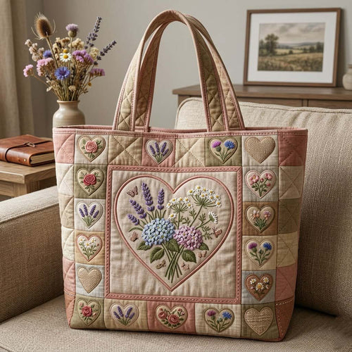 Flower Patchwork Quilted Tote Bag GFTOTG3923